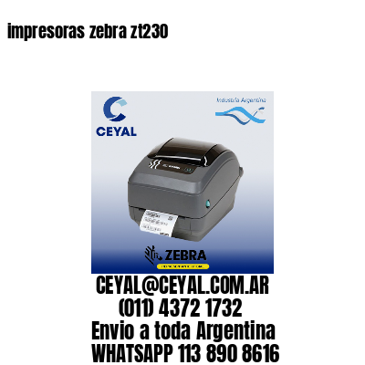 impresoras zebra zt230