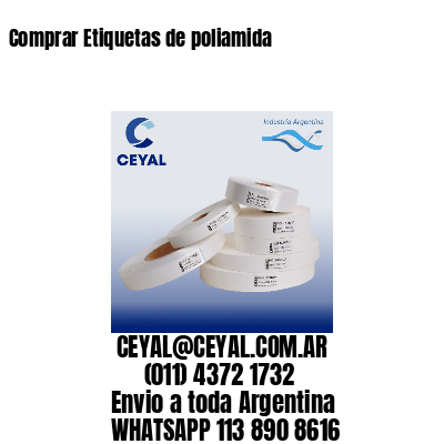 Comprar Etiquetas de poliamida