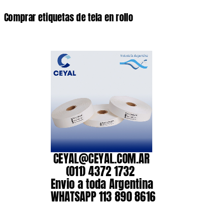 Comprar etiquetas de tela en rollo
