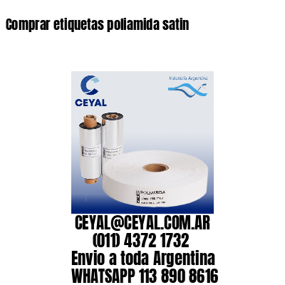 Comprar etiquetas poliamida satin