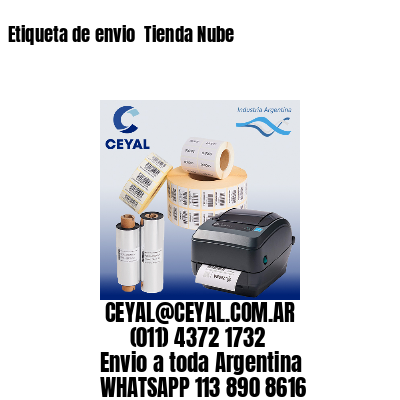 Etiqueta de envio  Tienda Nube
