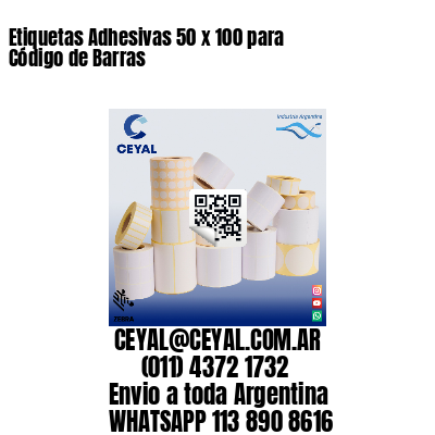 Etiquetas Adhesivas 50 x 100 para Código de Barras