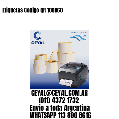 Etiquetas Codigo QR 100X60