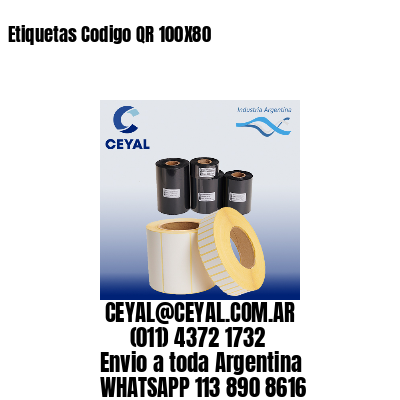 Etiquetas Codigo QR 100X80