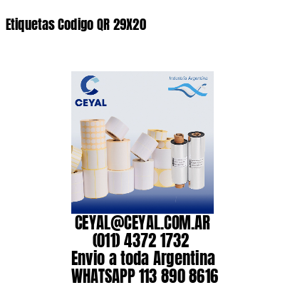 Etiquetas Codigo QR 29X20