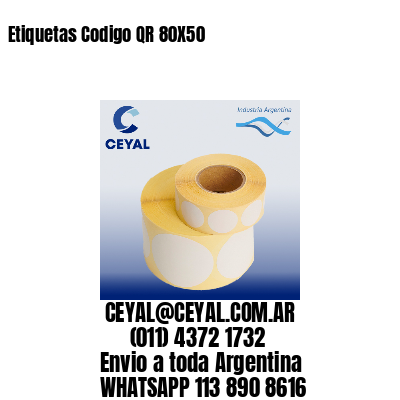 Etiquetas Codigo QR 80X50