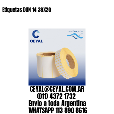 Etiquetas DUN 14 38X20