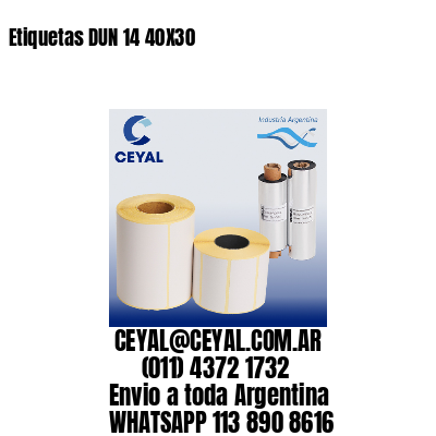 Etiquetas DUN 14 40X30