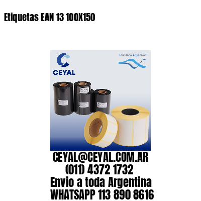 Etiquetas EAN 13 100X150