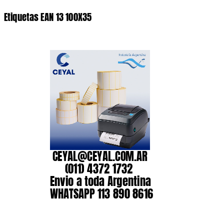 Etiquetas EAN 13 100X35