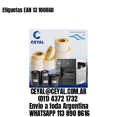 Etiquetas EAN 13 100X60