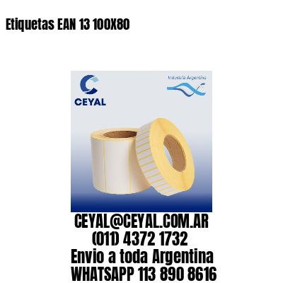 Etiquetas EAN 13 100X80