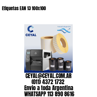 Etiquetas EAN 13 100×100