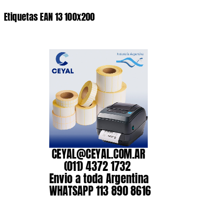 Etiquetas EAN 13 100×200