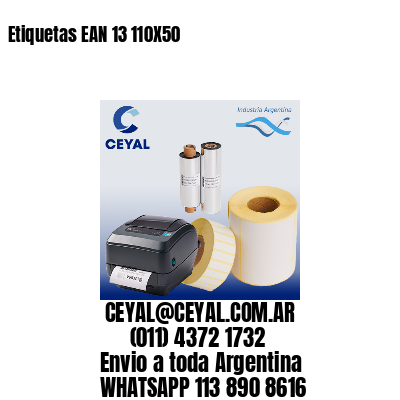 Etiquetas EAN 13 110X50