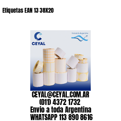 Etiquetas EAN 13 38X20
