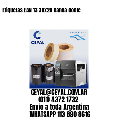 Etiquetas EAN 13 38×20 banda doble