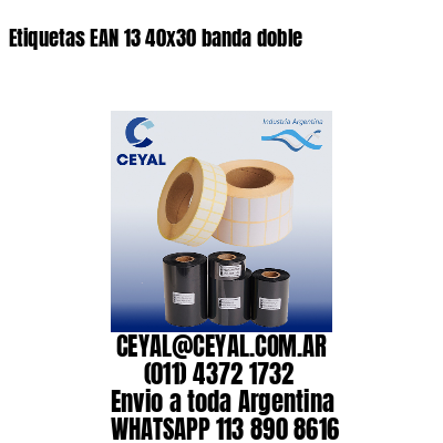 Etiquetas EAN 13 40×30 banda doble