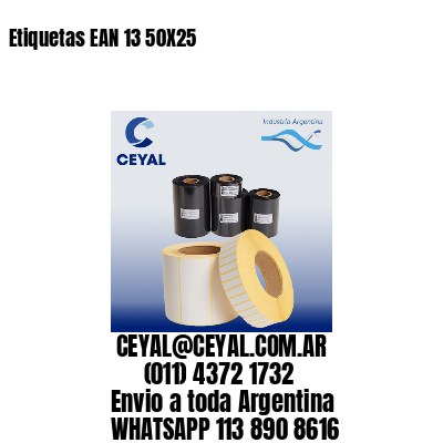 Etiquetas EAN 13 50X25