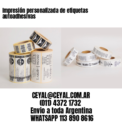 Impresión personalizada de etiquetas autoadhesivas