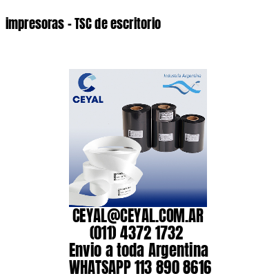 impresoras – TSC de escritorio