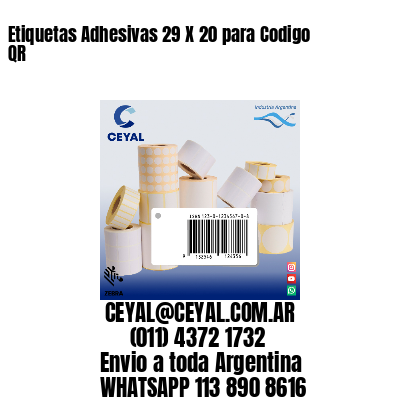 Etiquetas Adhesivas 29 X 20 para Codigo QR