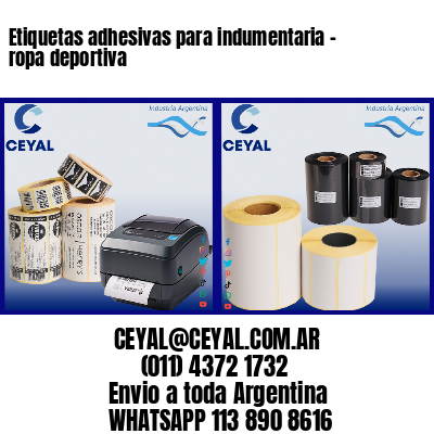 Etiquetas adhesivas para indumentaria – ropa deportiva
