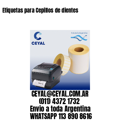 Etiquetas para Cepillos de dientes