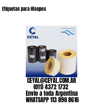 Etiquetas para Hisopos