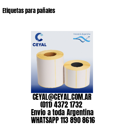 Etiquetas para pañales