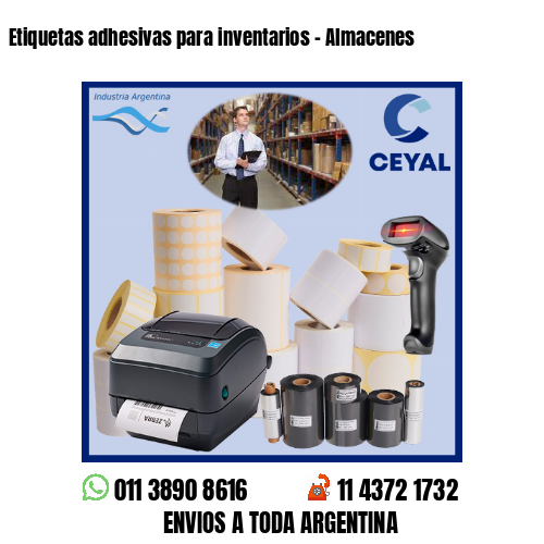 Etiquetas adhesivas para inventarios – Almacenes