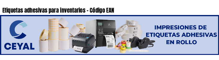 Etiquetas adhesivas para inventarios - Código EAN