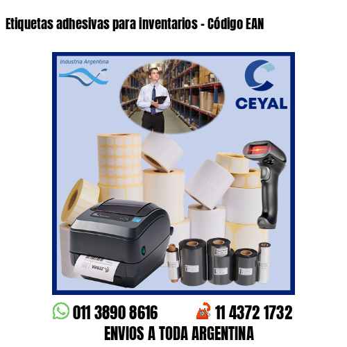 Etiquetas adhesivas para inventarios – Código EAN