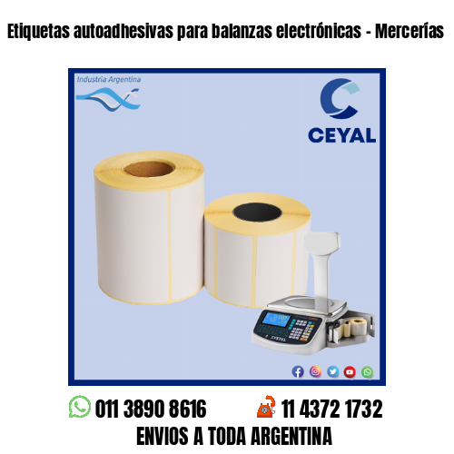 Etiquetas autoadhesivas para balanzas electrónicas – Mercerías