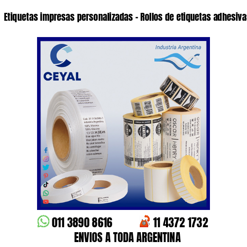 Etiquetas impresas personalizadas – Rollos de etiquetas adhesivas en blanco