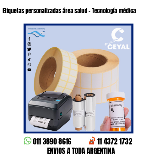 Etiquetas personalizadas área salud – Tecnología médica