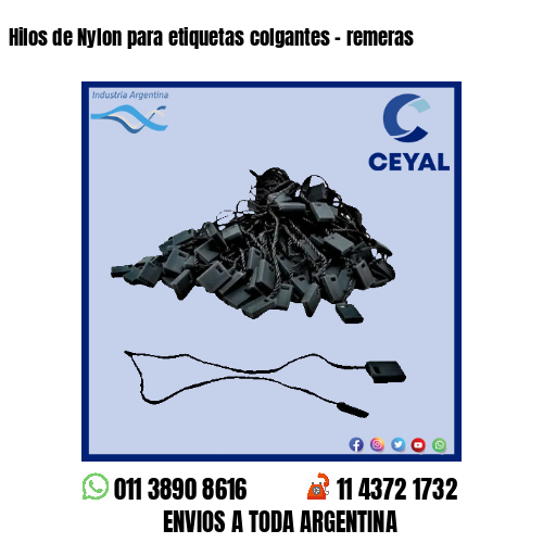 Hilos de Nylon para etiquetas colgantes – remeras
