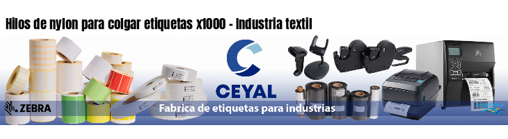 Hilos de nylon para colgar etiquetas x1000 - Industria textil