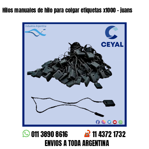 Hilos manuales de hilo para colgar etiquetas x1000 – juans