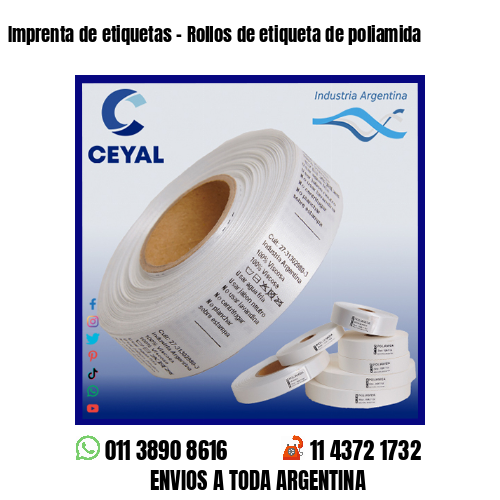 Imprenta de etiquetas – Rollos de etiqueta de poliamida