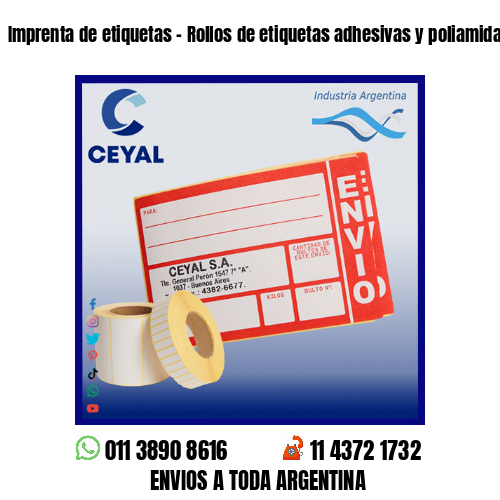 Imprenta de etiquetas – Rollos de etiquetas adhesivas y poliamida