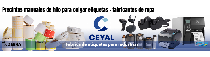 Precintos manuales de hilo para colgar etiquetas - fabricantes de ropa