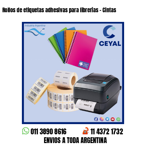 Rollos de etiquetas adhesivas para librerías – Cintas