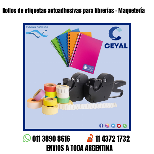 Rollos de etiquetas autoadhesivas para librerías – Maquetería