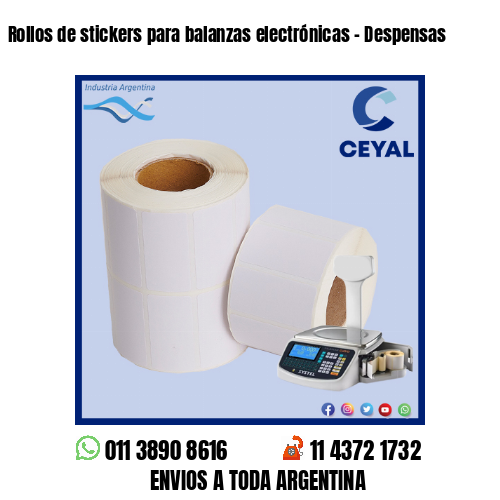 Rollos de stickers para balanzas electrónicas – Despensas