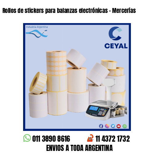 Rollos de stickers para balanzas electrónicas – Mercerías