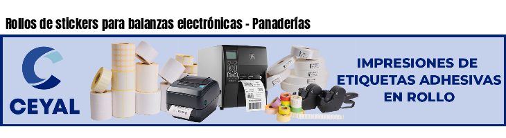 Rollos de stickers para balanzas electrónicas - Panaderías