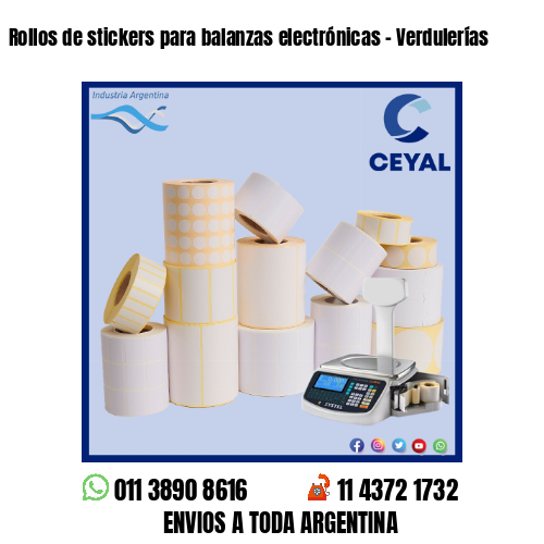 Rollos de stickers para balanzas electrónicas – Verdulerías