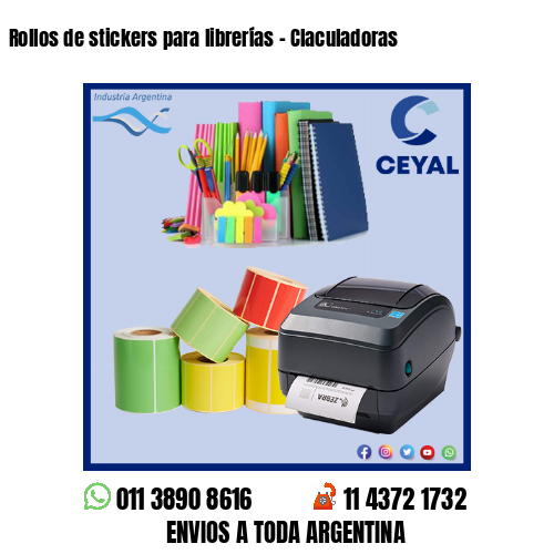 Rollos de stickers para librerías – Claculadoras