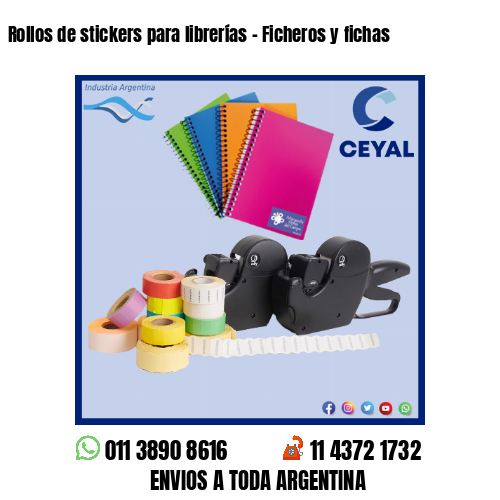 Rollos de stickers para librerías – Ficheros y fichas